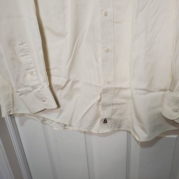 Nordstrom Classic 2 X 2 Pinpoint Men's Dress Shirt 100% Cotton 16.5 - 36 - Picture 3 of 9